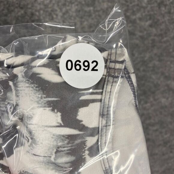 Lolë Sport Top Women PS Petite White Gray Printed Racerback Crew Neck Activewear - Picture 11 of 11